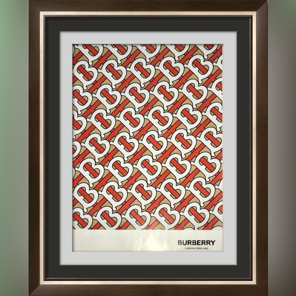 Burberry Logo Cut Out Print